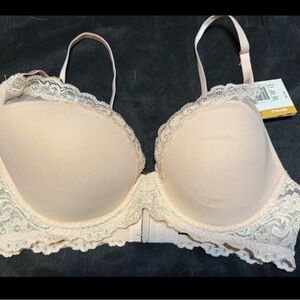 NWT Smart & Sexy Blush Lace Push Up Bra 36C